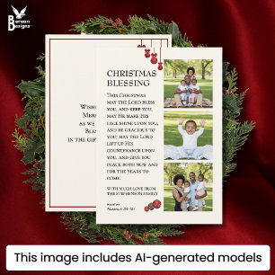 GOTT SEGNE SIE Familienfoto Weihnachten