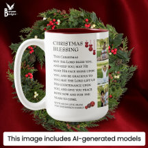 GOTT SEGNE SIE Familienfoto Weihnachten