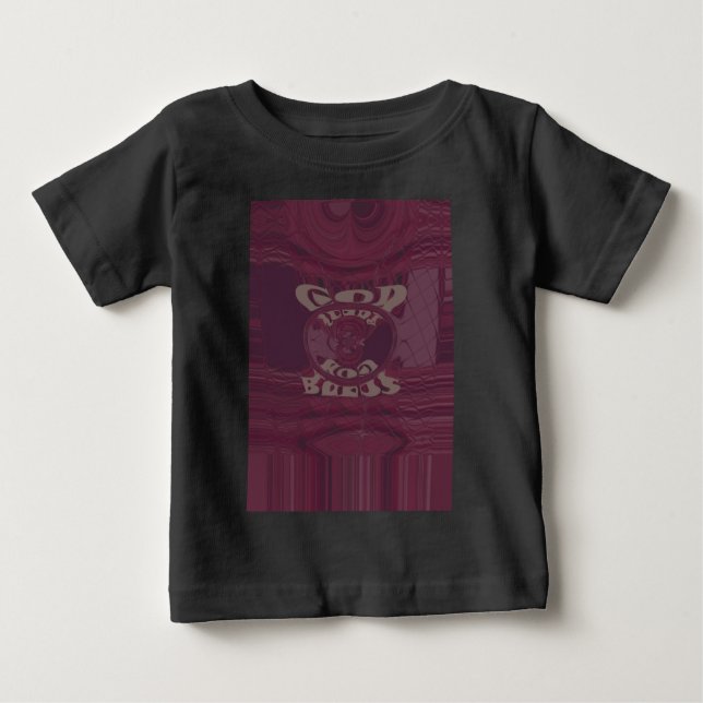 Gott segne Sie Giraffen Art Print/Design Baby T-shirt (Vorderseite)