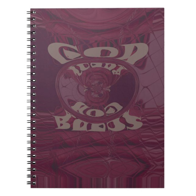 Gott segne Sie Giraffen Art Print/Design Notizblock (Vorderseite)