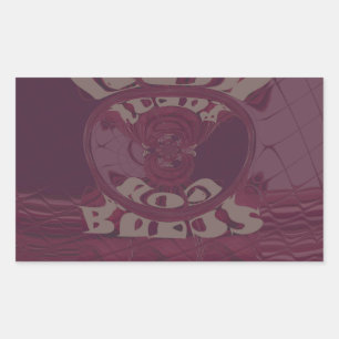 Gott segne Sie Giraffen Art Print/Design Rechteckiger Aufkleber