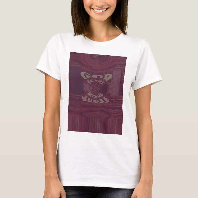 Gott segne Sie Giraffen Art Print/Design T-Shirt (Vorderseite)