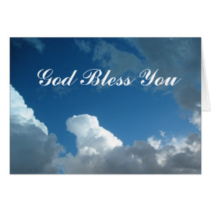 Gott segne Sie Wolken