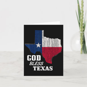Gott segne Texas Flag Texas Unabhängigkeit Tag Bla Karte
