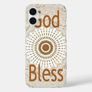 "Gott segne"   Text Traditionelles afrikanisches M iPhone 16 Plus Hülle