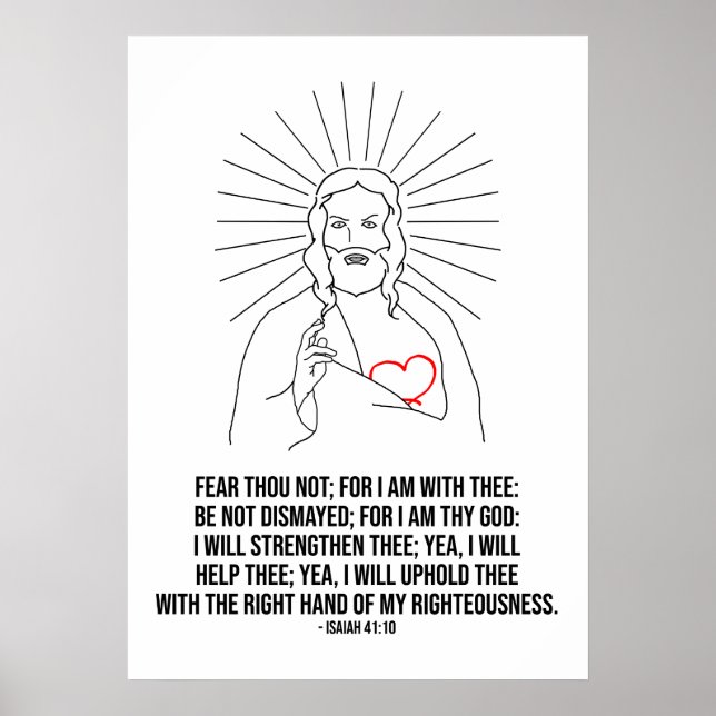 Gott segne und schütze dich. Furcht, du bist nicht Poster (Vorne)