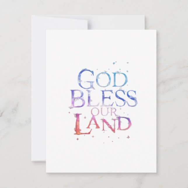 Gott segne unser Land Mitteilungskarte (Vorderseite)