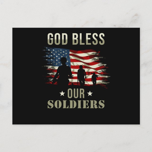 Gott segne unsere Soldaten Postkarte (Vorderseite)