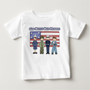 Gott segne unsere Truppen - Säugling T - Shirt