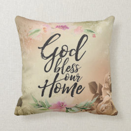 Gott segne unsere Zuhause Kissen