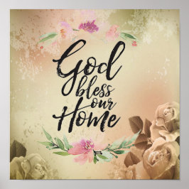 Gott segne unsere Zuhause Poster