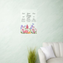 Gott segne unsere Zuhause-Wildblumen