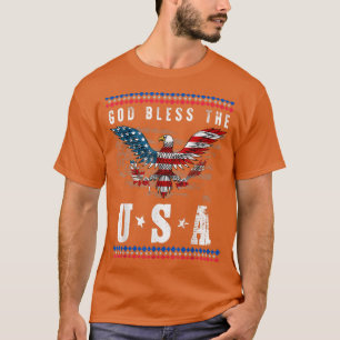 Gott segne USA Eagle Patriotic Männer Frauen USA F T-Shirt