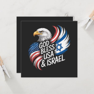 Gott segne USA Israel Einladung