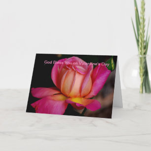 Gott segne YOu am Valentinstag Feiertagskarte
