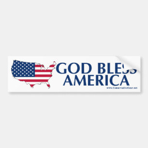 Gott segnen Amerika Autoaufkleber