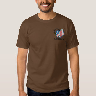 Gott segnen Amerika Besticktes T-Shirt