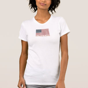 Gott segnen Amerika-Flaggen-Behälter T-Shirt