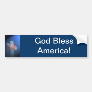 Gott segnen Amerika!  Geschenke und Kleidung Autoaufkleber