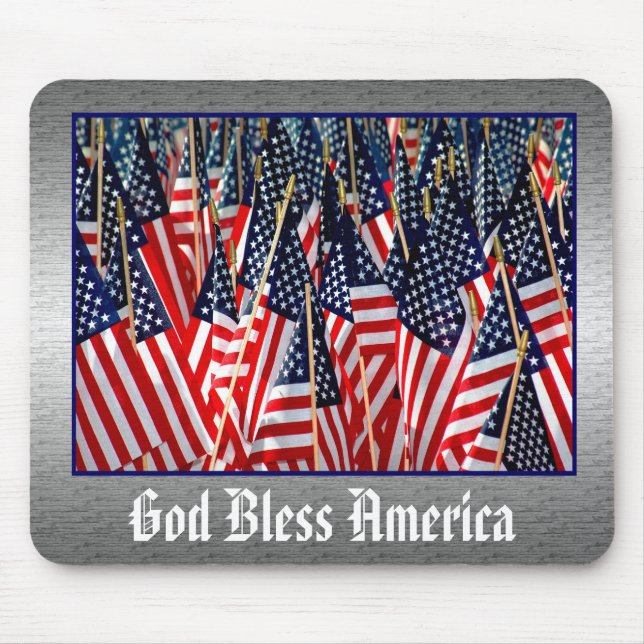 Gott segnen Amerika Mousepad (Vorne)
