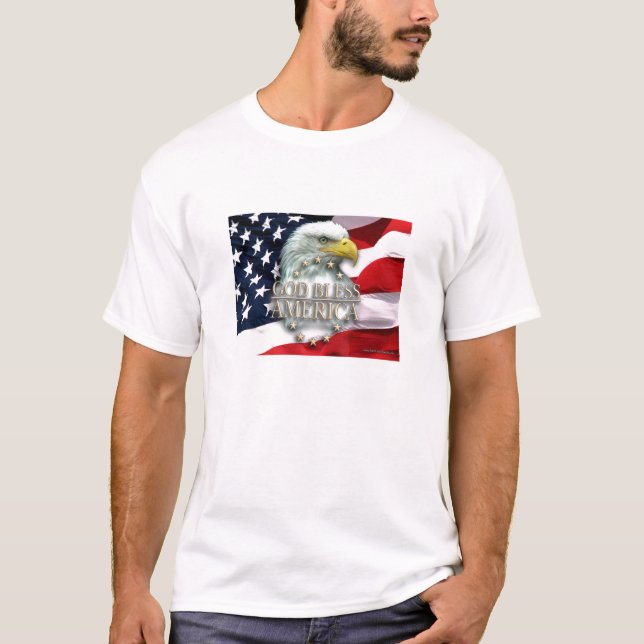 Gott segnen Amerika-T-Shirt T-Shirt (Vorderseite)
