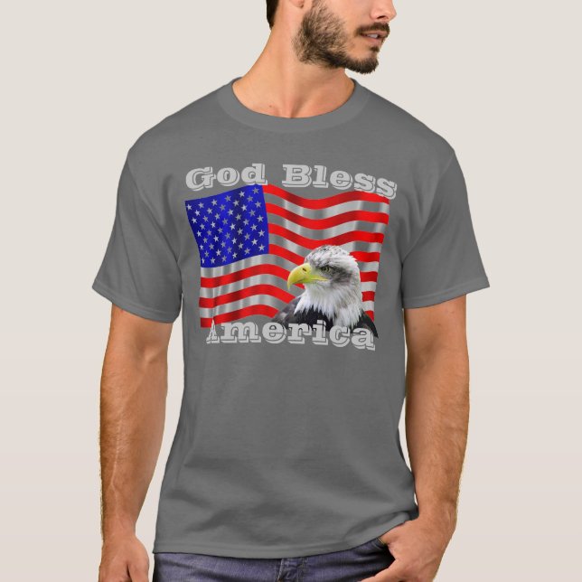 Gott segnen Amerika-T-Shirt T-Shirt (Vorderseite)