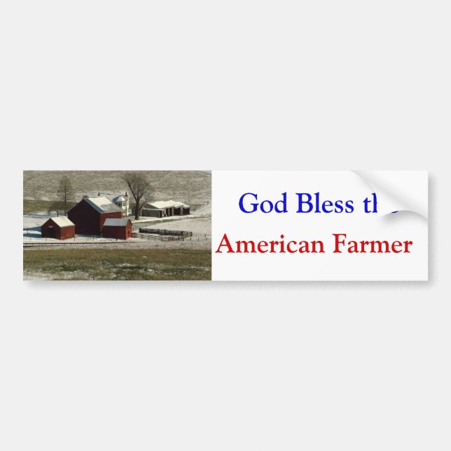 Gott segnen den amerikanischen autoaufkleber (Vorne)