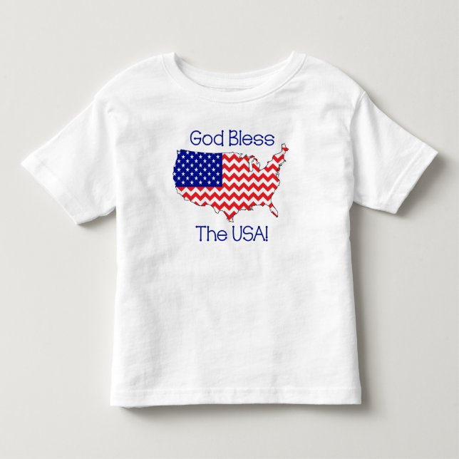 Gott segnen den USA-Kleinkind-T - Shirt (Vorderseite)