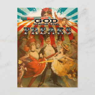 Gott segnen die Freaks 2 Postkarte