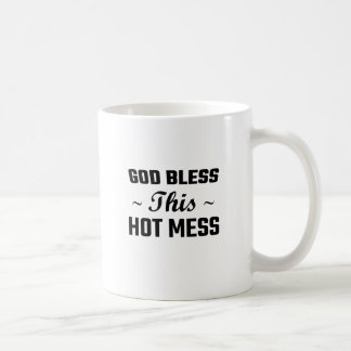Gott segnen diese heiße Verwirrung Kaffeetasse