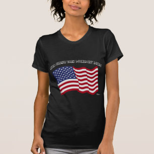 GOTT SEGNEN DIESE MILITÄRMama mit US-Flagge T-Shirt