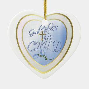 Gott segnen dieses Kind Keramik Ornament