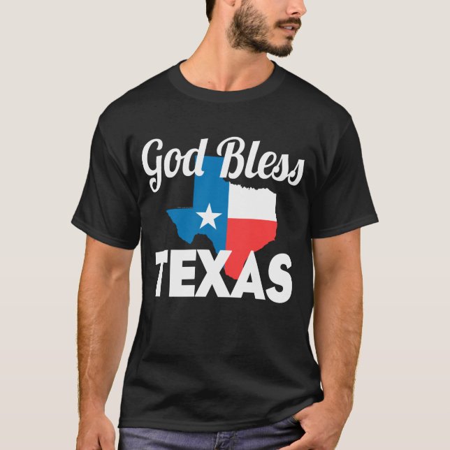 Gott segnen Texas T-Shirt (Vorderseite)