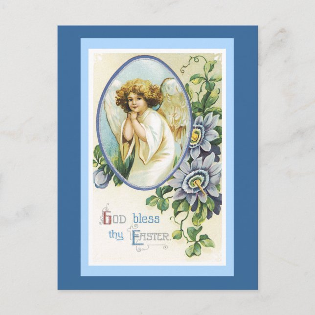 Gott segnen Thy Ostern Feiertagspostkarte (Vorderseite)