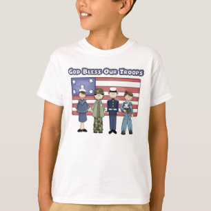 Gott segnen unsere Truppen - den T - Shirt des