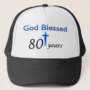 Gott segnete 80 Jahre Geburtstagsgeschenk Truckerkappe