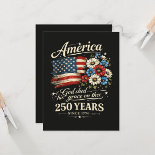 Gott segnete dich mit seiner Gnade USA 250. Jubilä Einladung