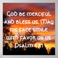 Gott sei barmherzig Bibelverse Psalm 67:1