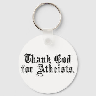 Gott sei Dank bin ich Atheist Schlüsselanhänger