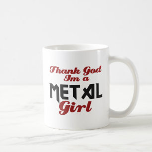 Gott sei Dank bin ich ein Metal-Mädchen Kaffeetasse