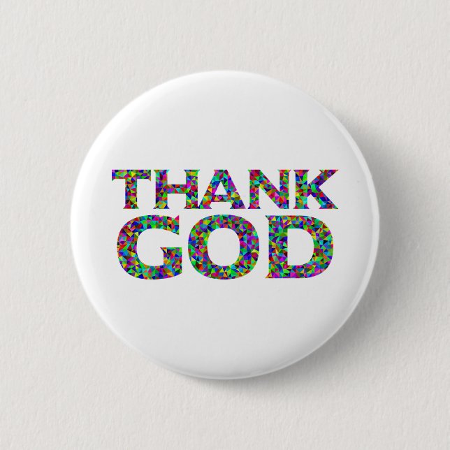 Gott sei Dank Button (Vorderseite)