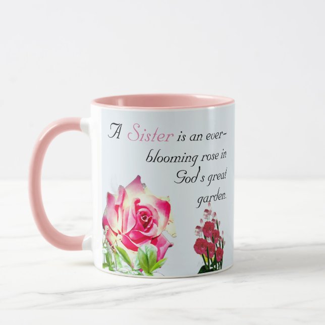 Gott sei Dank für die Schwestern Personalisiert Tasse (Links)