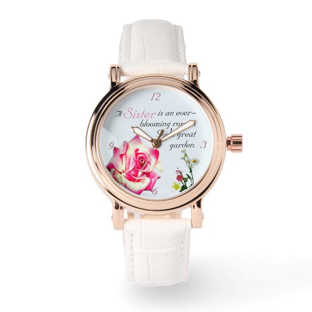 Gott sei Dank für Schwestern Armbanduhr (Vorderseite)