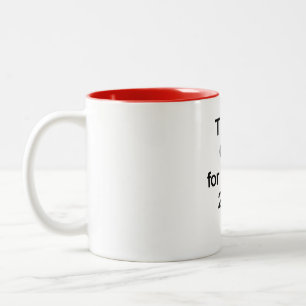 Gott sei Dank für Trump 2024 Zweifarbige Tasse
