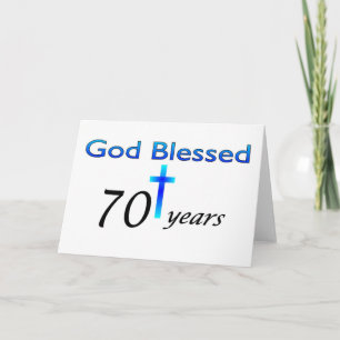 Gott Selig 70 Jahre Geburtstagsgeschenk Karte