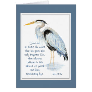 Gott so liebte Bibel Inspiration Heron
