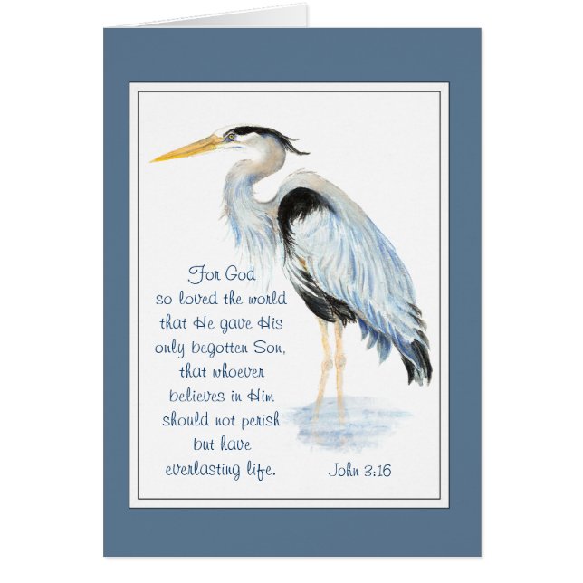 Gott so liebte Bibel Inspiration Heron (Vorne)