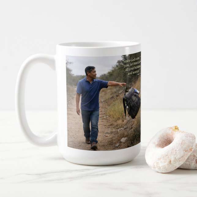Gott sorgt für dich kaffeetasse (Mit Donut)