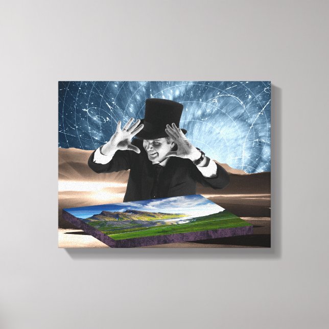 Gott spielt 2 leinwanddruck (Vorderseite)