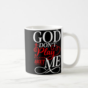 Gott spielt nicht um christlichen Glauben religiös Kaffeetasse